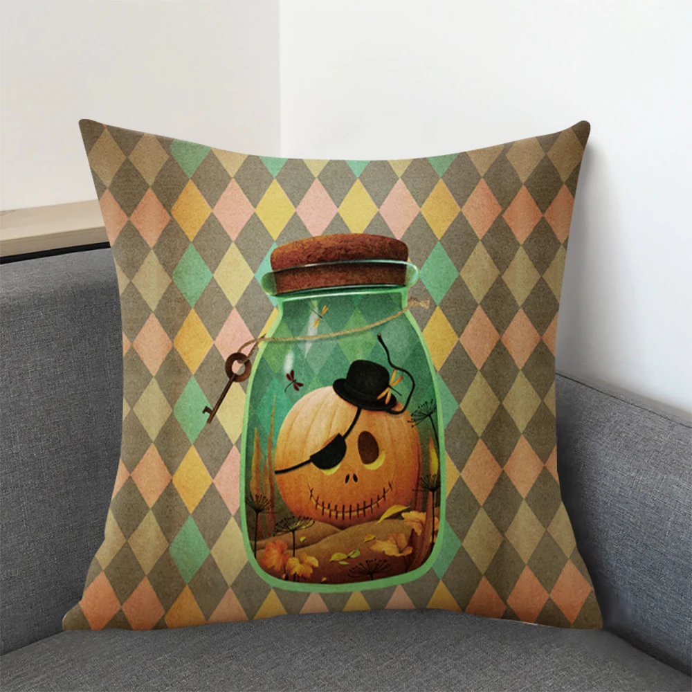 SearchI Хэллоуин чехол для подушки с надписью наволочка принтом Тыква Подушка