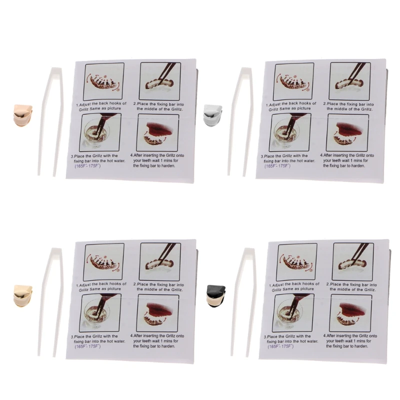 Комфортный пользовательский золотой серебряный маленький однозубной гриль