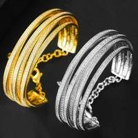 kellybola original design stackable fine bangle chain for women bridal wedding cubic zircon luxury bracelet party jewelry