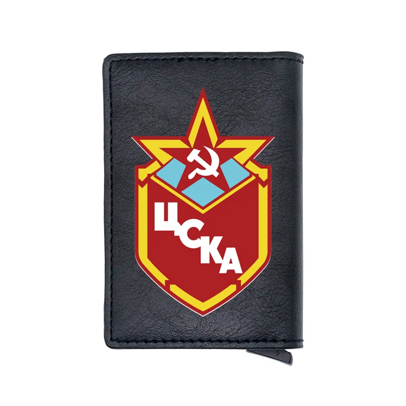 Классический бумажник с цифровой печатью Советский Союз CCCP Хоккей держатель для