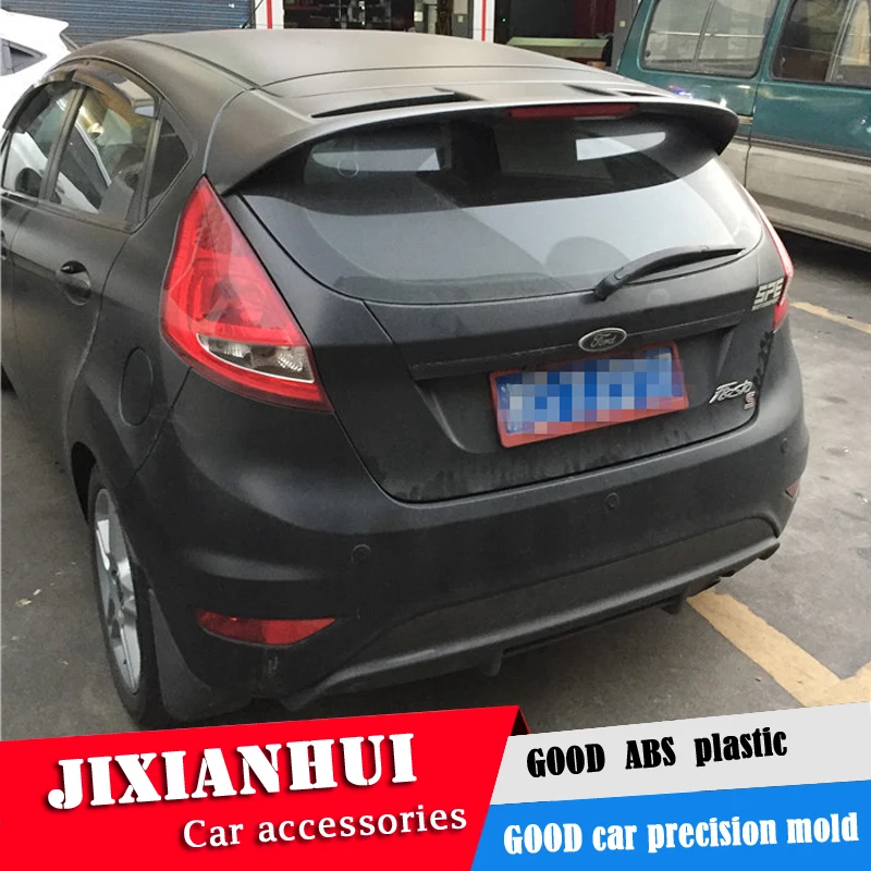 Спойлер для Fiesta 2008 2015 Ford Hatchback QBK спойлер из АБС пластика цвет заднего крыла