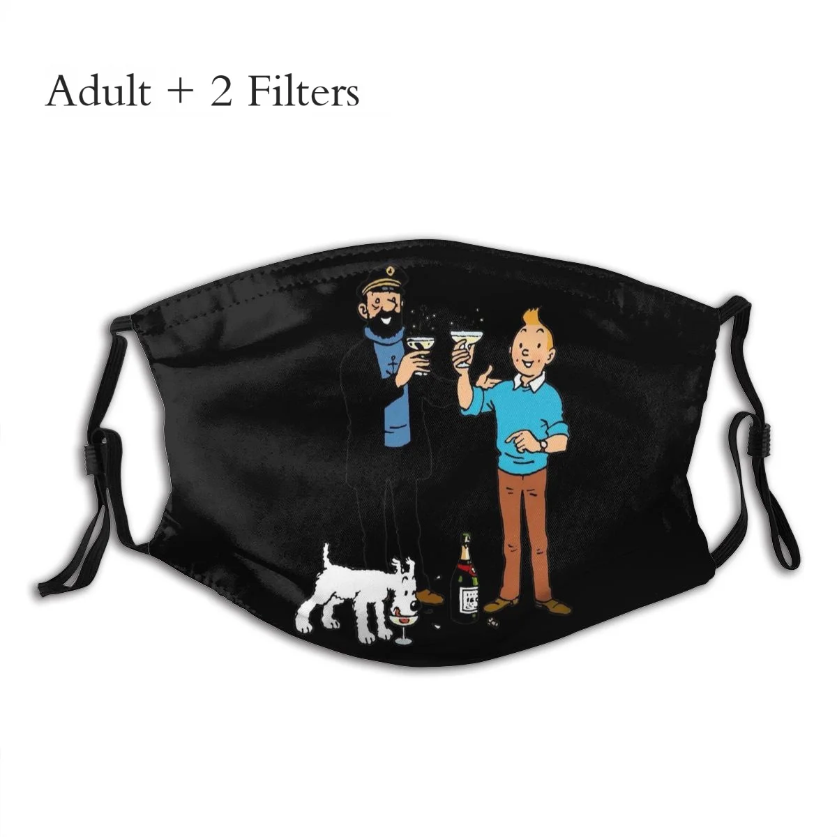 

Зимняя Маска на лицо с фильтрами «Приключения Тинтина»