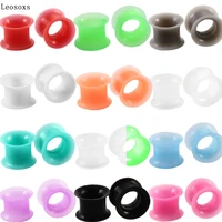 leosoxs 12 pairs of silicone ear piercing jewelry ear expansion best selling models