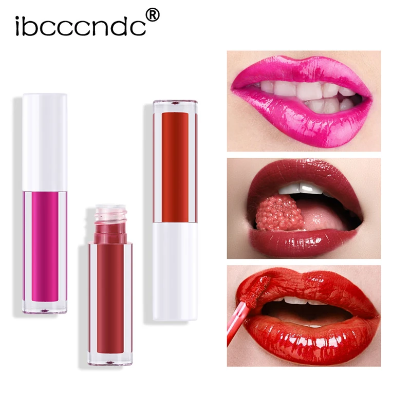 3D зеркальная губная глазурь пухленький блеск для губ красная жидкая помада