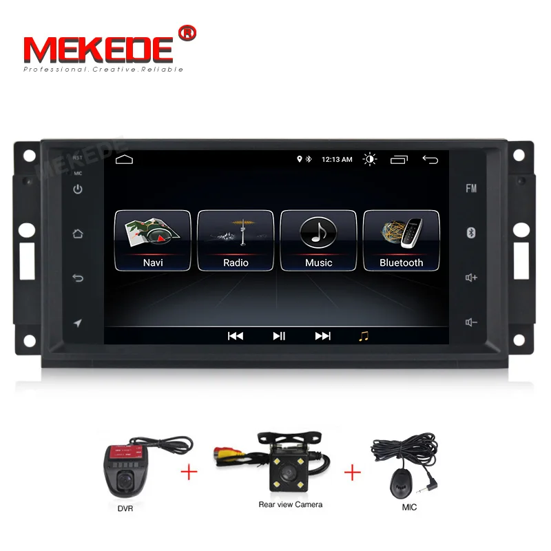 MEKEDE Android8.1 Автомобильный мультимедийный dvd-плеер для Jeep Cherokee 2009 2008 2010 Wrangler стерео для Dodge радио для Chrysler - Цвет: add camera DVR