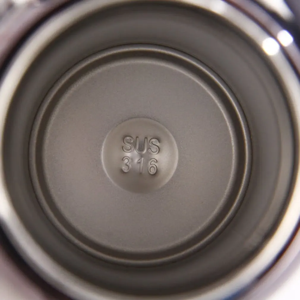 

Gradient Color Stainless Steel Vacuum Flask Simple Portable Sling Sports Bottle Business Cup Thermos Cup