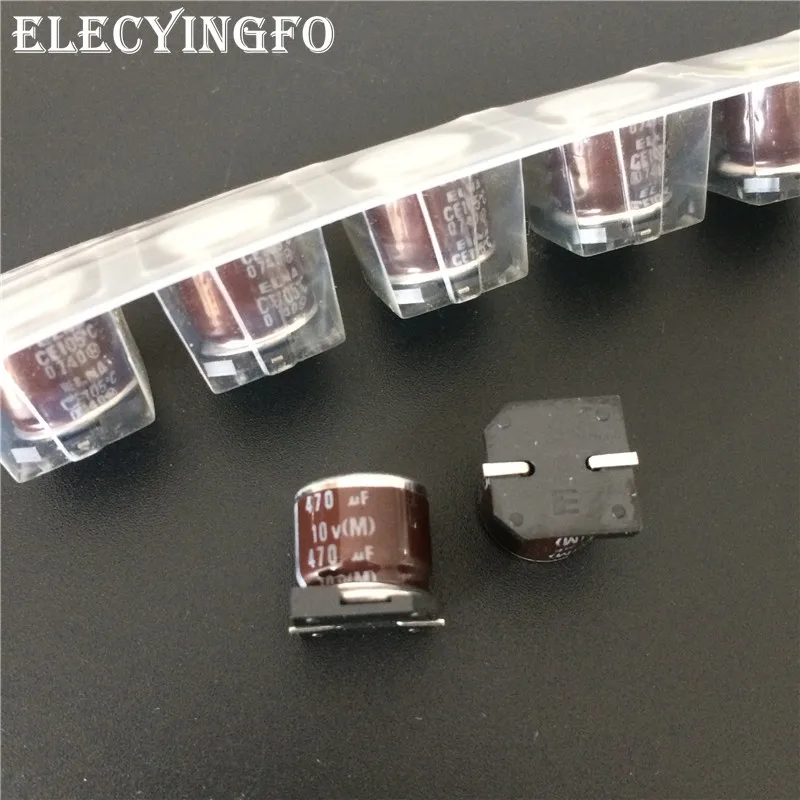 Электролитический конденсатор ELNA RVJ 10x10 мм 10 в 470 мкФ SMD 50 шт. | Электронные
