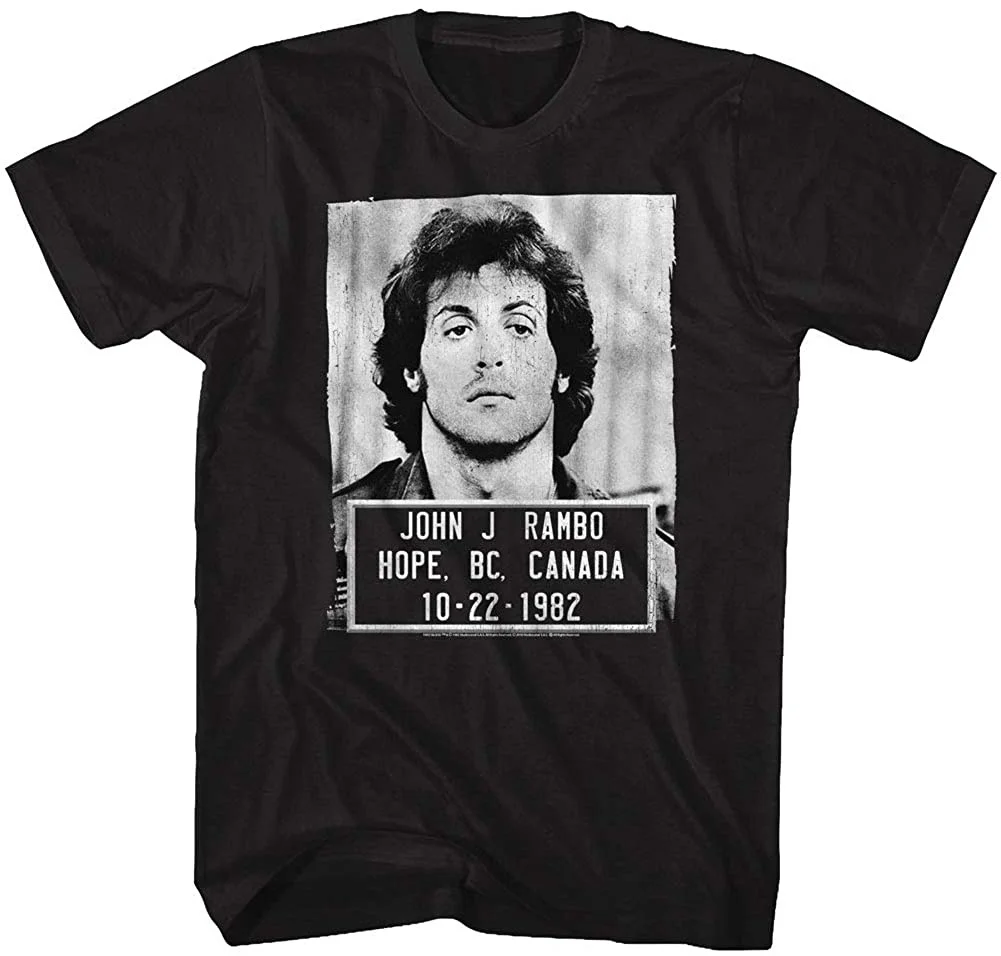 

Funny John J. Rambo Film Series. Rambo Canada 1982 Search photo Men T Shirts Casual cotton Breathable funny T shirt