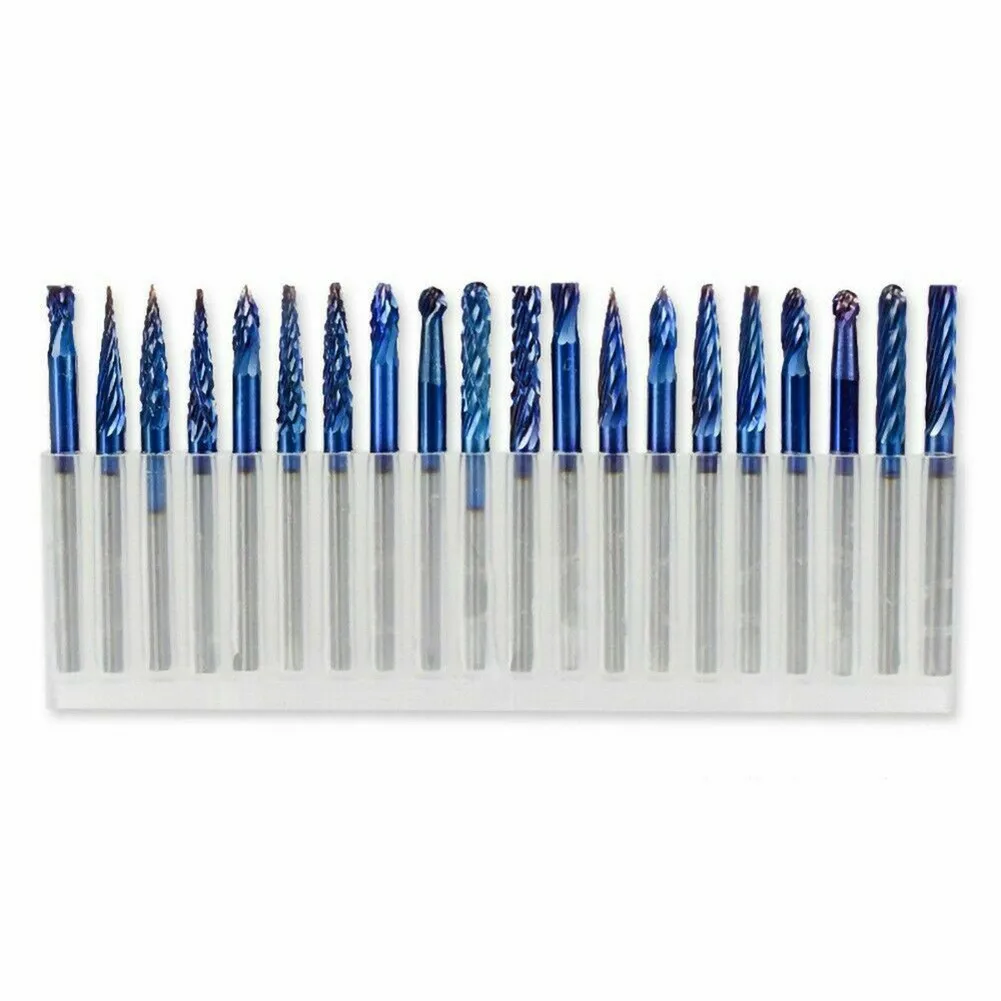 Tool Rotating Drill Tungsten Carbide 1/8 Inch 20Pcs/Set Accessories Burrs Set