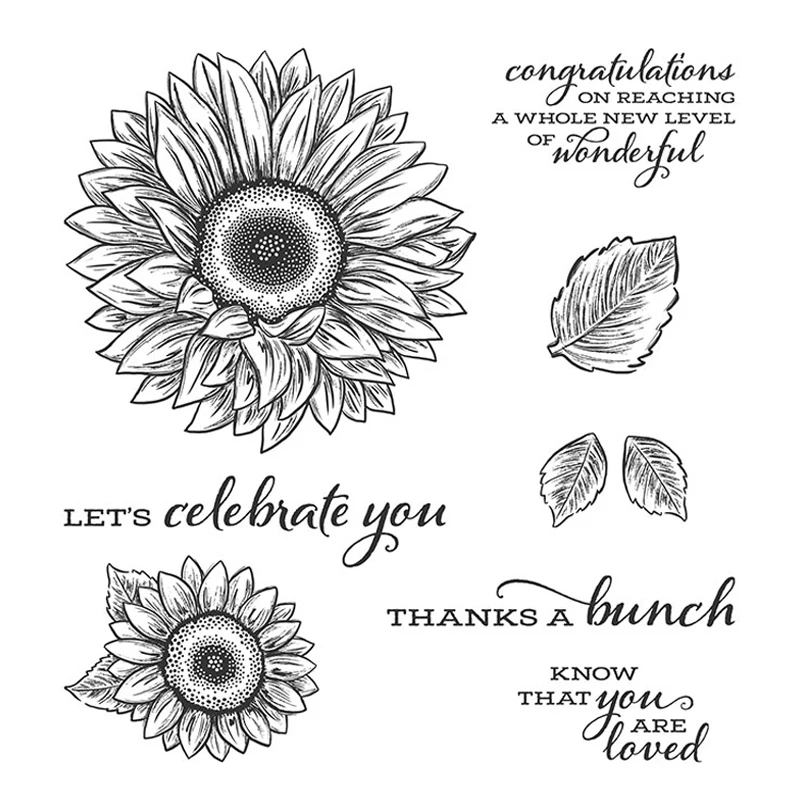

2020 New Hot Plant Chrysanthemum Flower Sunflower Leaf Embossing Stamps and Metal Cutting Dies For Scrapbooking Card Foil Making