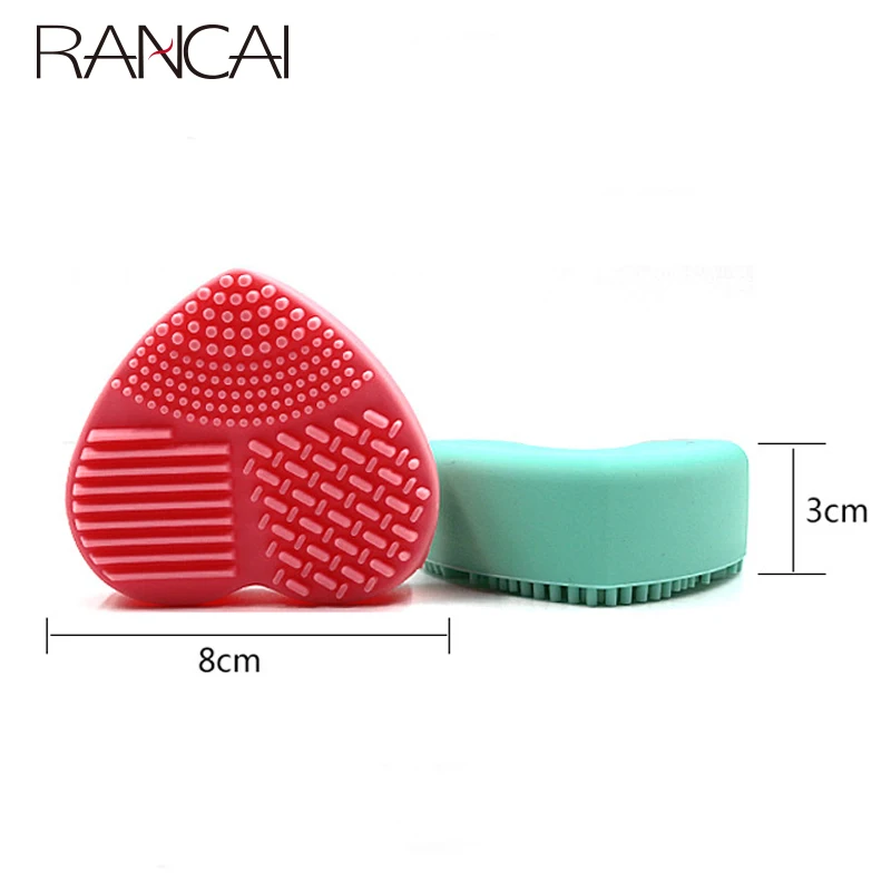 Силиконовая щетка RANCAI кисти в форме яиц и сердец инструменты для чистки Кисть