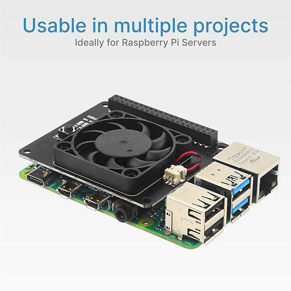 Raspberry Pi 4 Argon Fan HAT с кнопкой питания PWM управляемое по для 3 Model B + 4B/3B +/3B | Компьютеры и