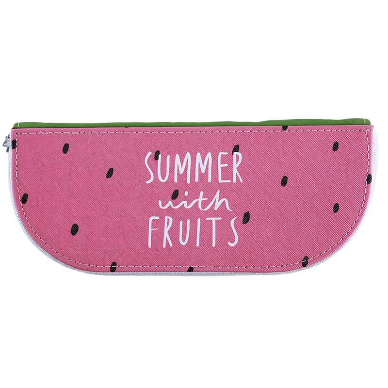 

Fruit Style Cute School Pencil Case For Girls Novelty Leather Pencil Bag Kawaii Stationery Zakka Office School Supplies Escolar