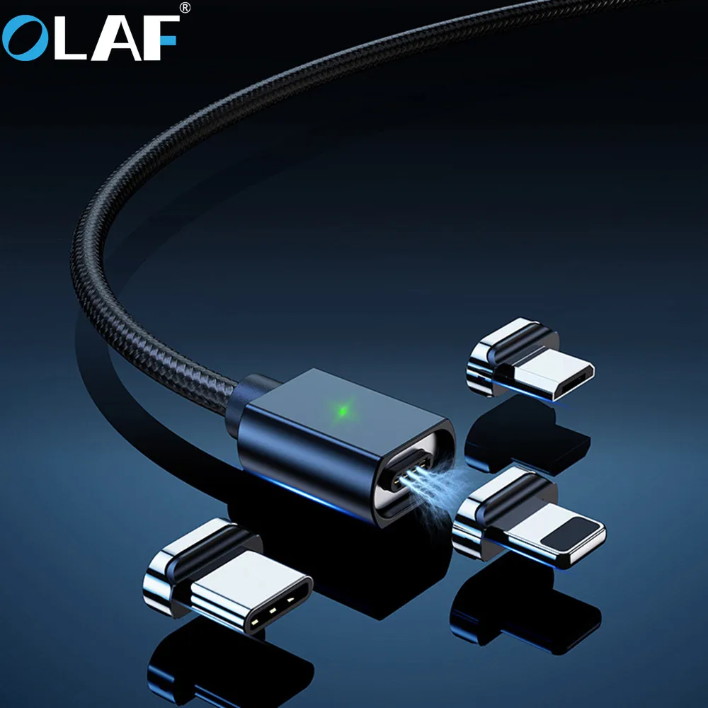 Магнитный кабель OLAF Micro USB Type C для iPhone 7 Xiaomi Samsung мобильный телефон зарядный 2