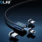 Магнитный кабель OLAF usb-c, Micro USB, для iPhone 7, Xiaomi, Samsung мобильный телефон, 2 м