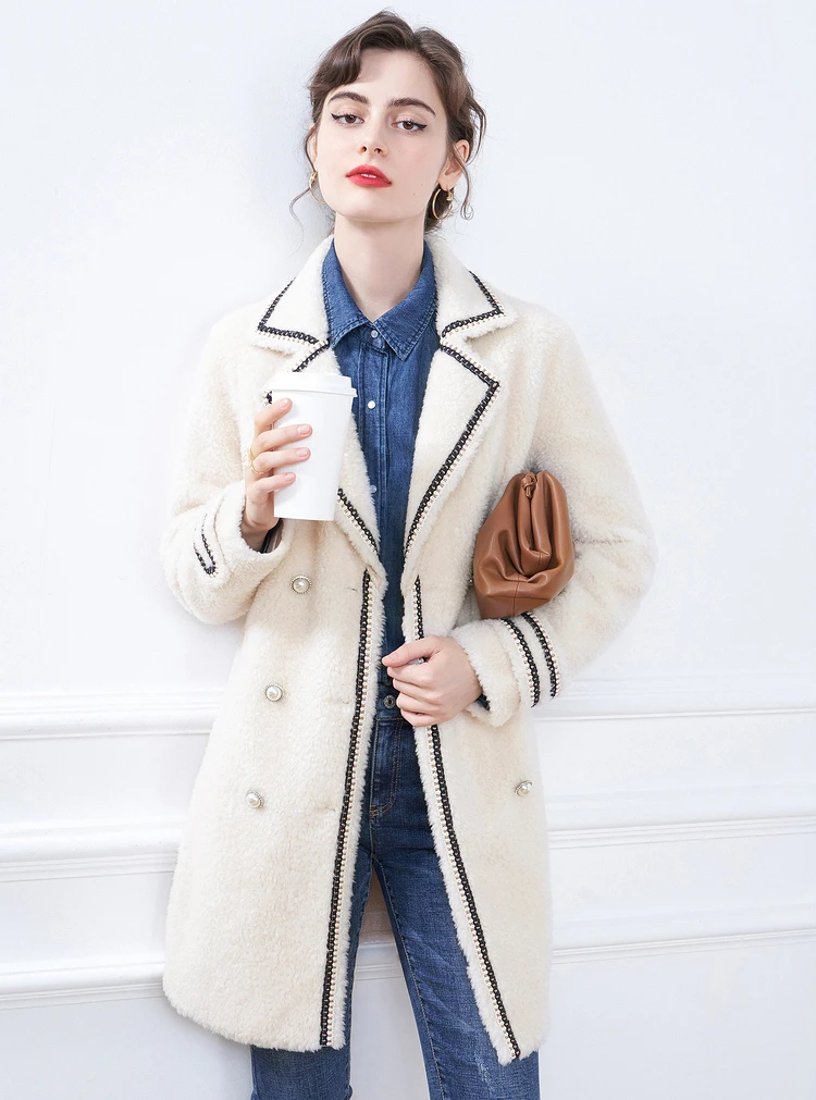 

Women's Clothing 2021 Winter New Small Fragrance Wool Medium Long Woolen Overcoat