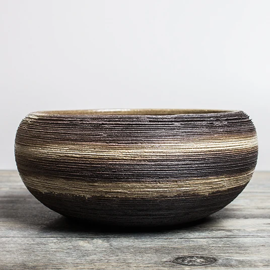 

★coarse ceramic tea set coarse pottery tea wash water flowerpot aquarium sundry coarse pottery tea to wash by hand