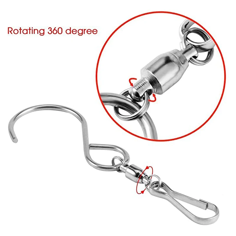 

Swivel Clip Hanging Hooks Stainless Steel For Hanging Wind Spinners Wind Chimes Crystal Twisters Party Supply Hanging Hooks Clip