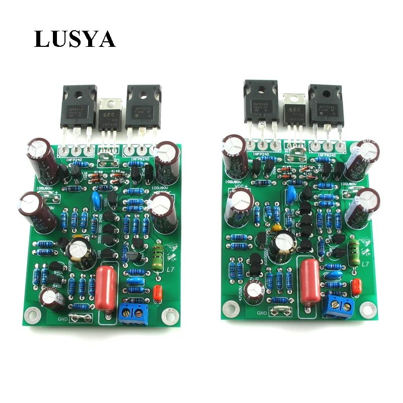 Ya-amplificador de Potência de Áudio Amplificadora de Canal Mosfet Peças Classe ab 350w * Placa Duplo Diy – Acabado Lus l7 2