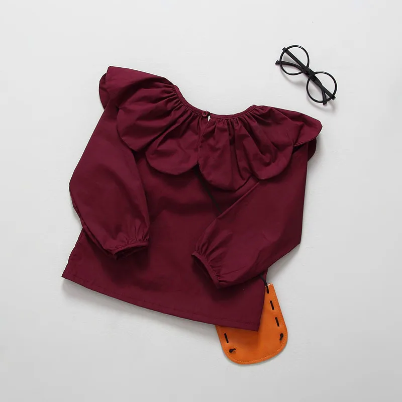 Осень Одежда высшего качества для девочек Детская рубашка одежда маленьких