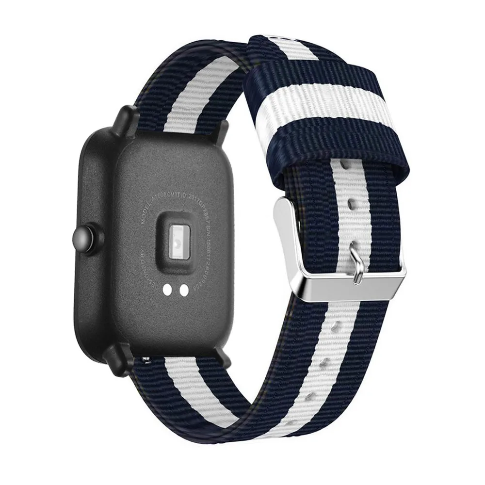 Нейлоновый тканевый ремешок на запястье для Xiaomi huami Amazfit Bip BIT PACE Lite Youth Watch Band Garmin