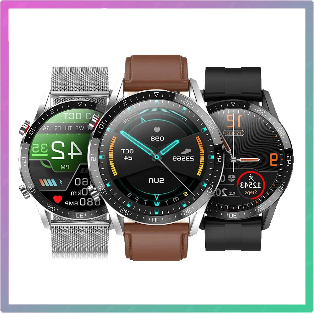 

new L13 Smart Watch Hangul Korean Support Pod ECG+PPG IP68 Waterproof Bluetooth Call Blood Pressure Heart Rate Men's Wrist Watch