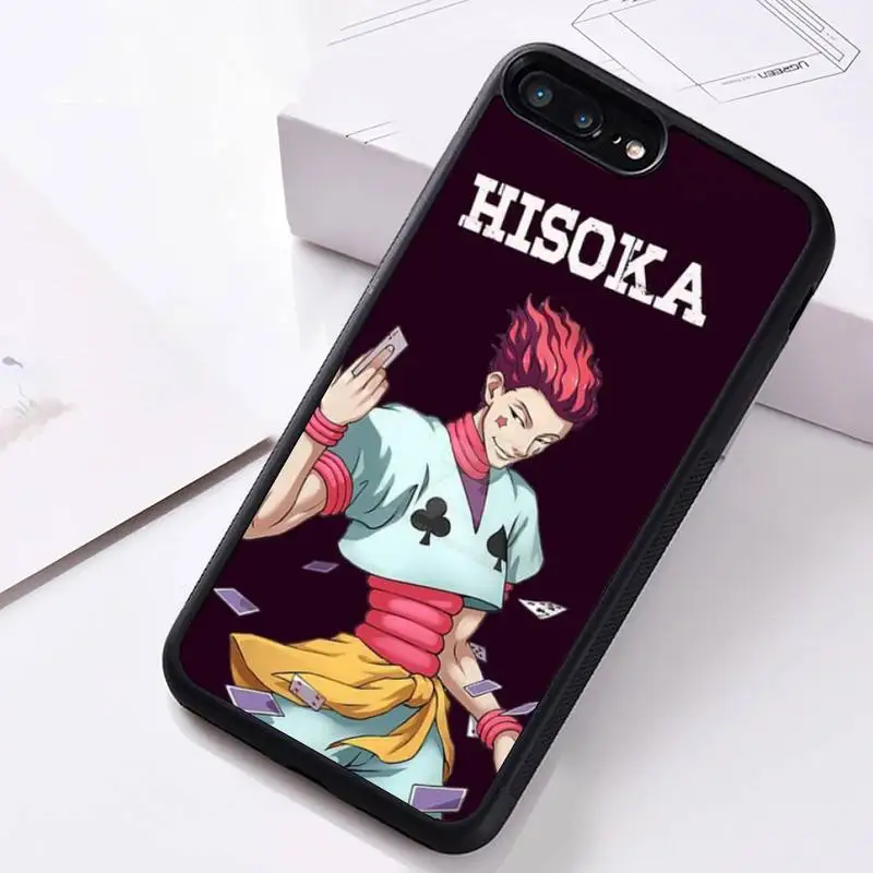 hunter x hunter hisoka anime phone case rubber for iphone 12 pro max mini 11 pro xs max 8 7 6 6s plus x 5s se 2020 xr case free global shipping