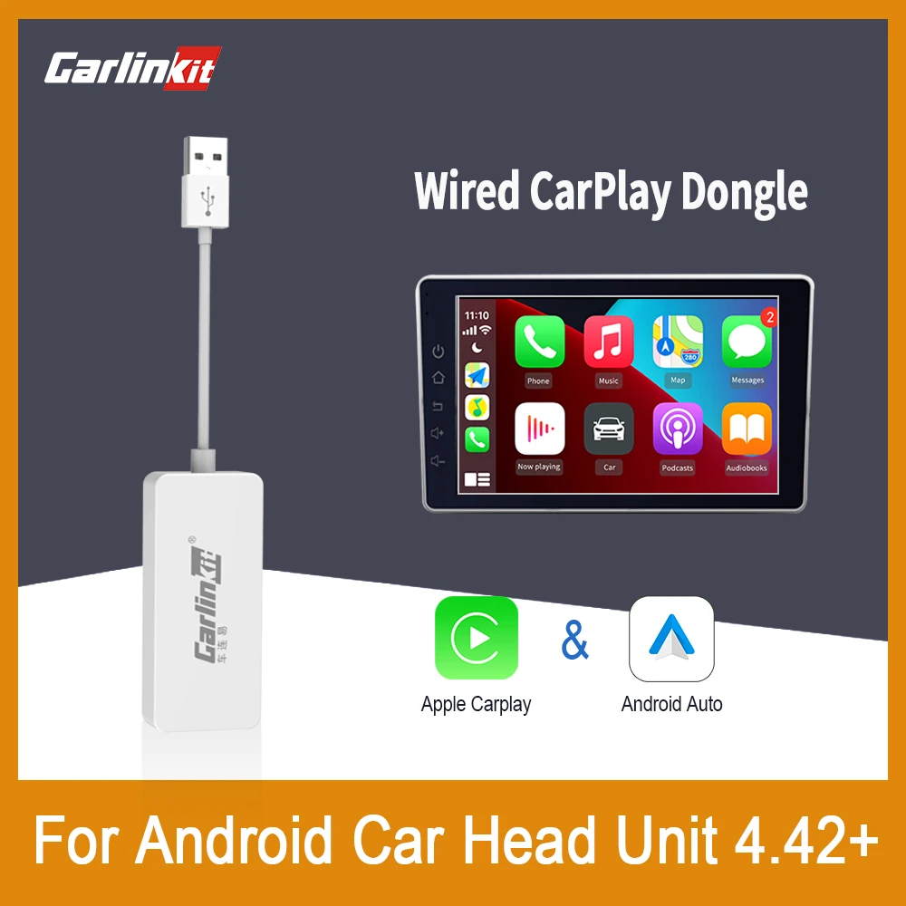 Carlinkit Apple Car Play Android автомобильный ключ для экрана системы Smart Link поддержка MirrorLink