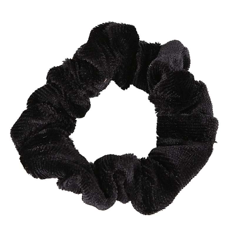 

10 Pack Black Velvet Scrunchie Hair Elastics Hair Bobbles Hair Bands