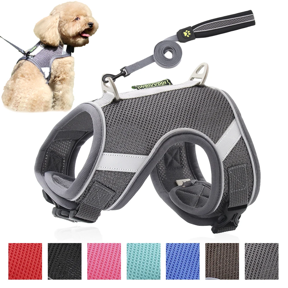 

Dog Harness No Pull Breathable Reflective Pet Harness Vest For Small Large Dog Outdoor Running Dogs Training Accessories
