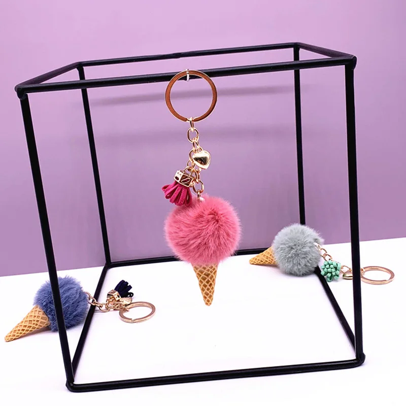 Творческий Подвеска мороженое брелок стильная футболка с изображением