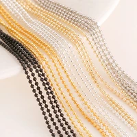 2 meter metal ball beads cable link chains gold silver chain for diy necklaces bracelet anklet jewelry making accessories
