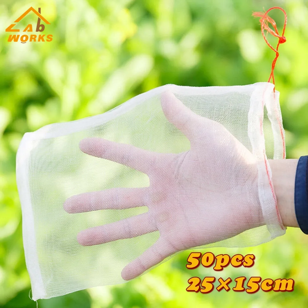 

50PCS PE white Bag Against Insect 25*15cm/9.8*5.9in