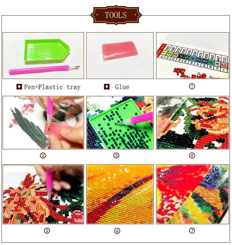 5D DIY Diamond Art Embroidery: FULL Mosaic Pattern for Home Decoration - Flower Diamond Painting Cross Stitch | New Year Gift image 6