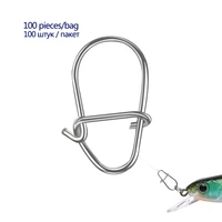 100pcslot stainless steel fishing pin for fishing lure hooks corrosion resistance connector clips fishing tackle accessories
