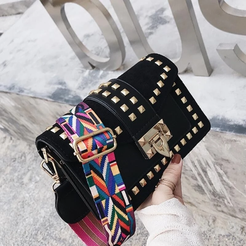 Роскошные сумки женские сумки дизайнерские Sac основной Femme кошелек и сумки известный бренд заклепки сумки через плечо для женщин Bolso Mujer
