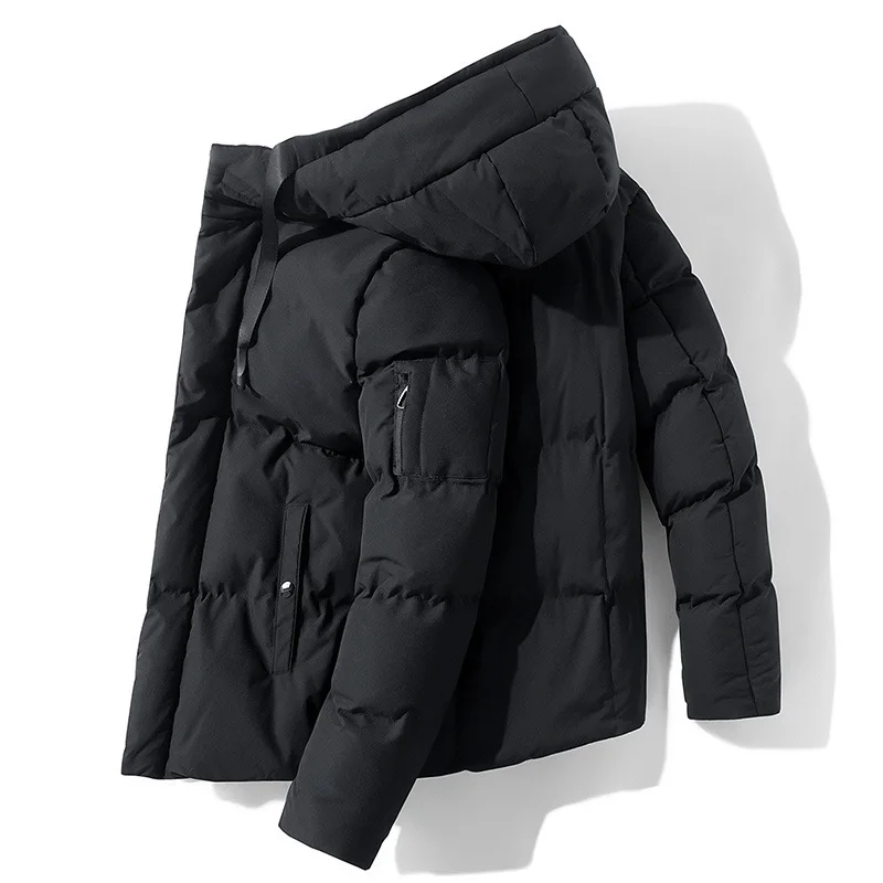 

autumn winter men clothing casual jacket hooded short short basic warm hooded