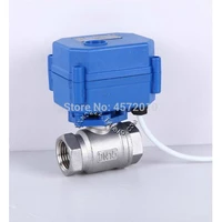 dn15 12 stainless steel motorized ball valve 1 inch dc5v 12v 24v ac220v electrical ball valves 12 cr01 cr02 cr03 cr04 cr05