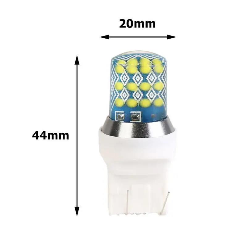 VODOOL 2 шт. T20 3157 7443 с тактовой мерцающей 12В 5 Вт 24SMD светодиодный лампы для автомобиля