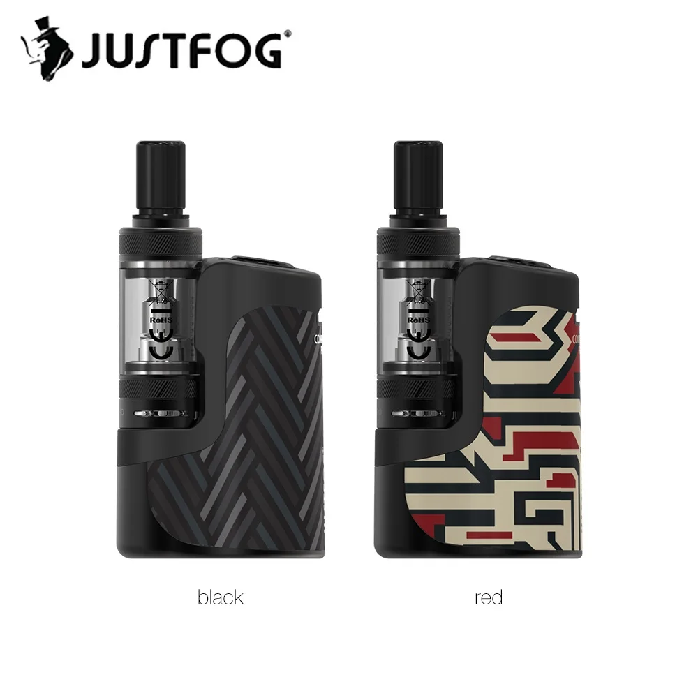 JUSTFOG компактный 16 комплект wi/1400 мА/ч, фиксируемая фокусная фотокамера рыбий глаз с Батарея 1,9 мл Q16 Pro-C Clearomizer 3-х уровневый Напряжение Ecig электронной сигареты VS Q16 Pro