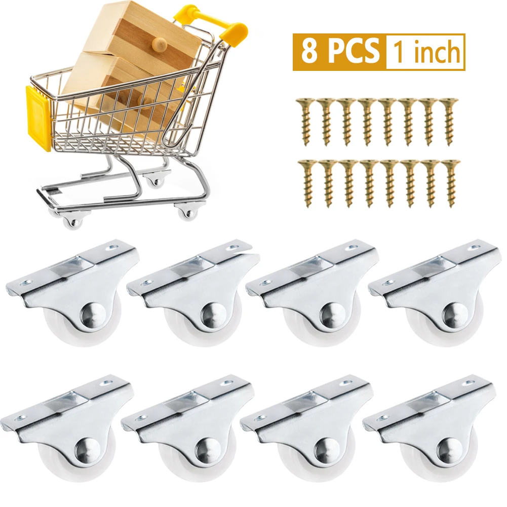 8 шт Мебельные ролики колесики направляющее колесо тележки офисные кресла