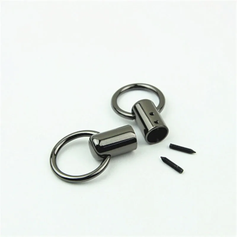 20pcs 12X46mm O Ring Handbag Handle Cap Connector Hanger Hook Metal Bag Strap Stopper Cord Buckle DIY Hardware Accessories