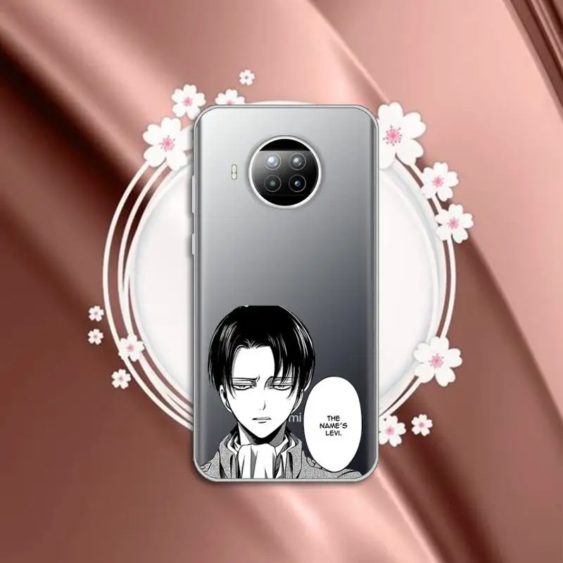 

Anime Attack on Titan Phone Case Transparent for Xiaomi mi Redmi note 10 t 8 9 pro lite 11 Samsung S 8 9 10 20