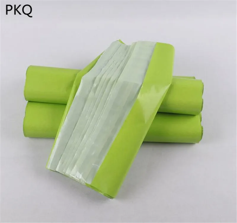 100 шт. цветная маленькая Курьерская сумка зеленая сумка-конверт почтовая