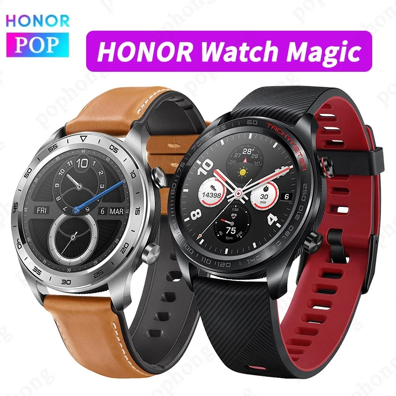 Оригинальные часы Honor Watch Magic Sport сон бег езда на велосипеде плавание горы GPS