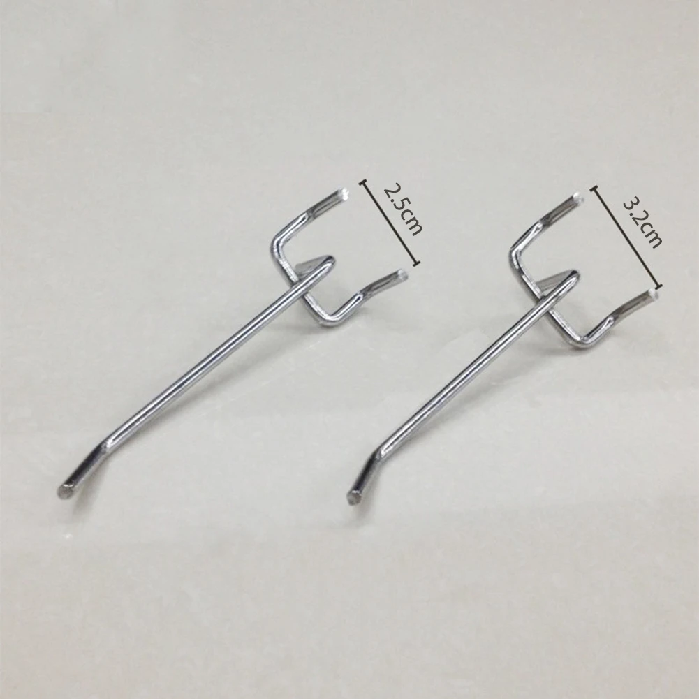 10 шт. Дисплей вешалка Pegboard крюк мастерская железных инструментов настенный