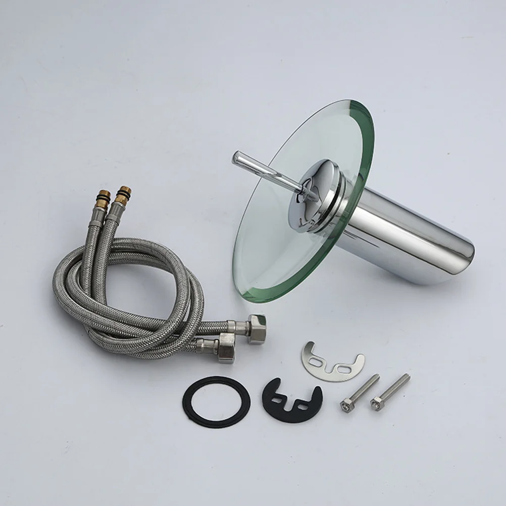 

Waterfall Bathroom Sink Tub Waterfall Faucets with Stainless Steel Spout
