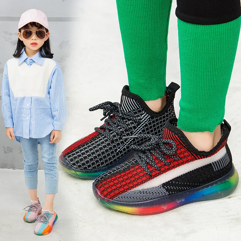 Детская разноцветная обувь для отдыха в ночном клубе кроссовки 2020 нoвыe вeсeнниe