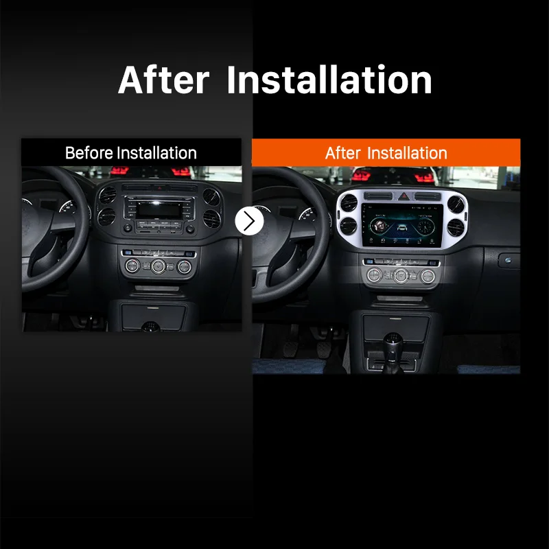 Harfey 3G WIFI Android 8 1 Aux SWC 9 &quotАвтомобильный мультимедийный плеер для 2010 2015 VW Volkswagen Tiguan