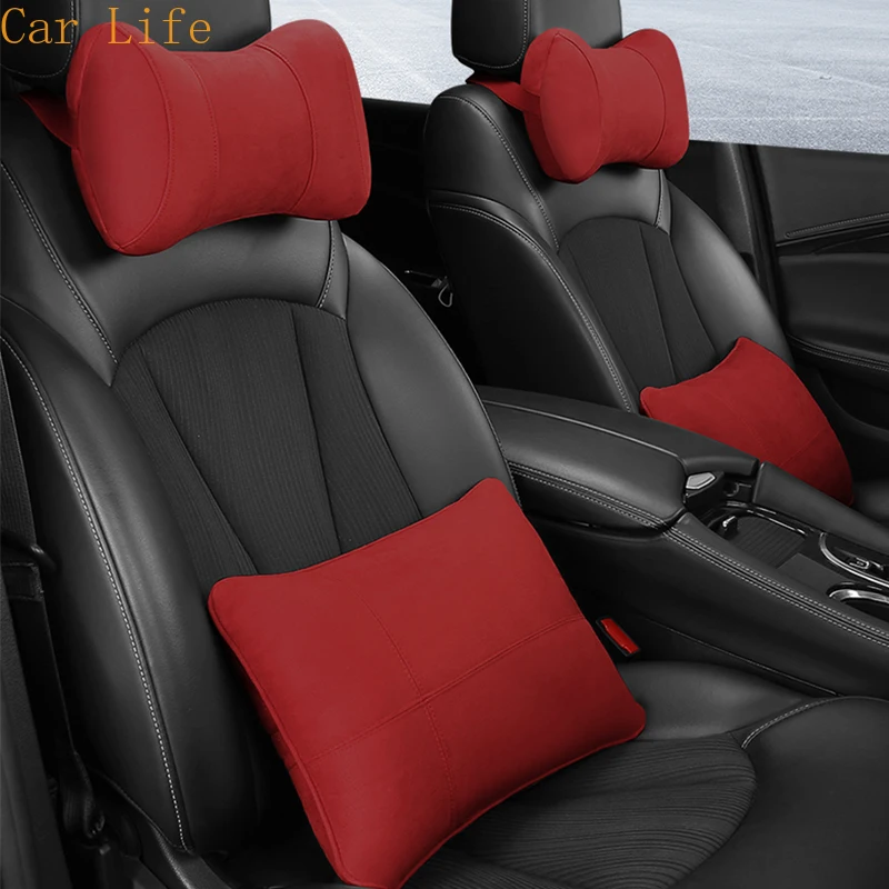 

Автомобильная подушка для шеи, регулируемая подголовник с 3D эффектом Памяти из пены, автомобильный подголовник, автостайлинг для логотипа ...